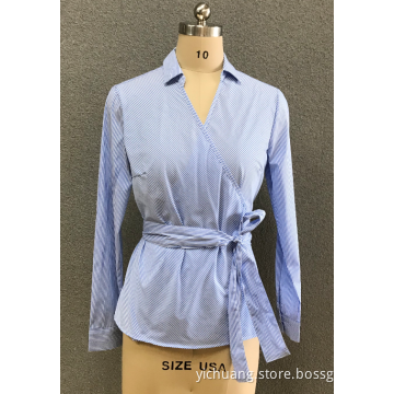 chemise col V femme
